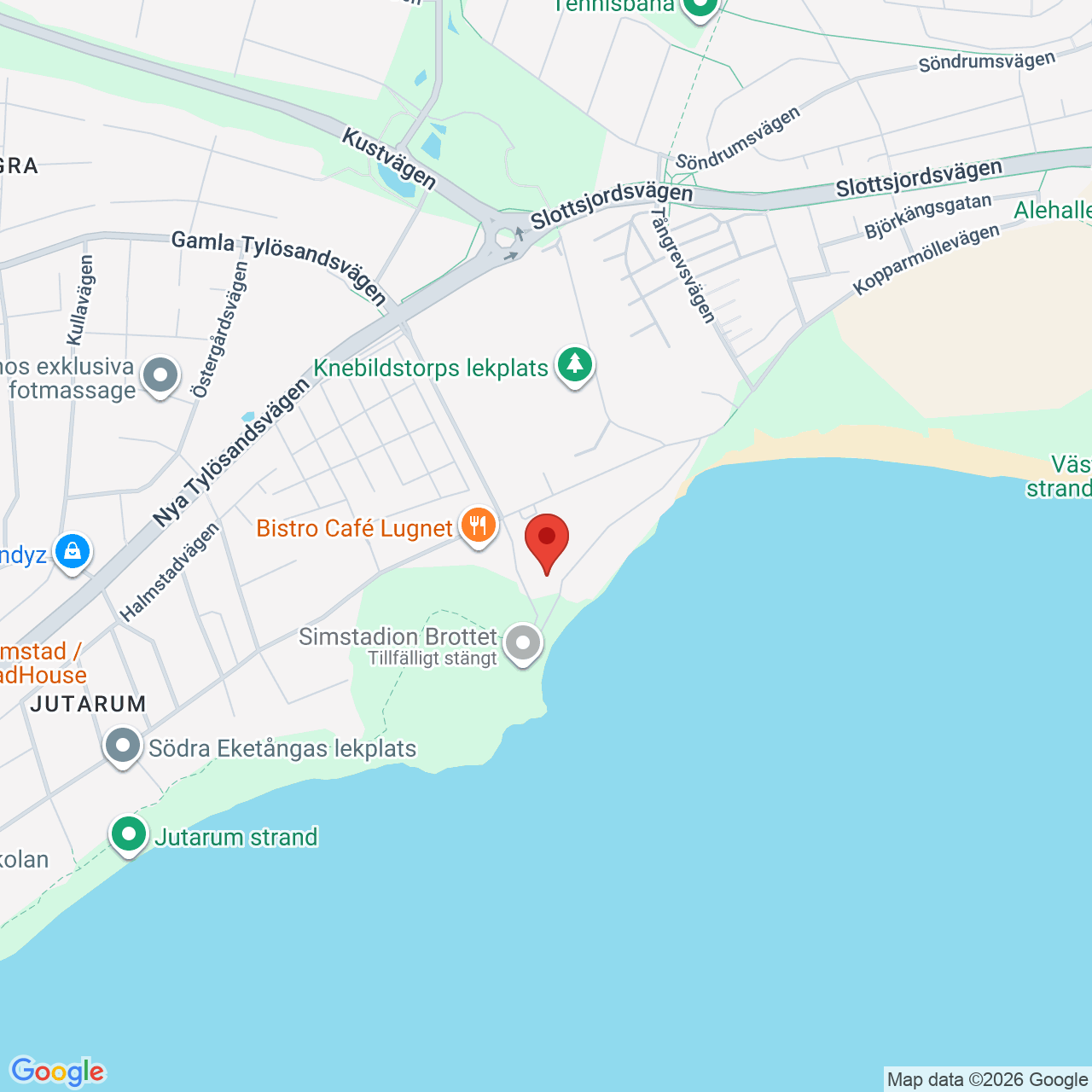 Karta som visar bostadens läge