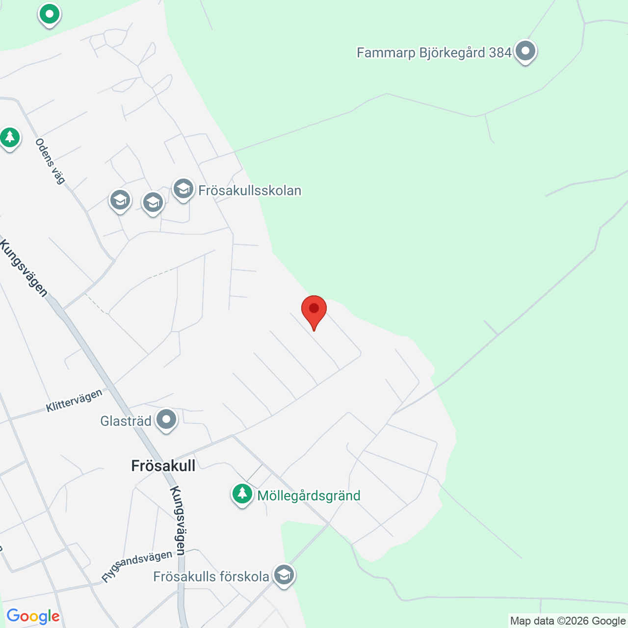 Karta som visar bostadens läge