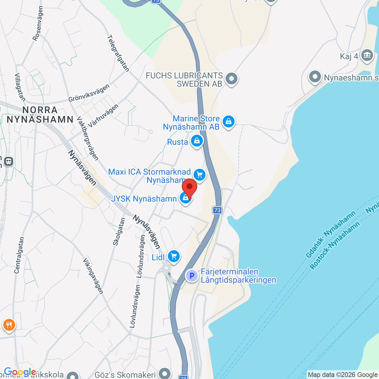 Karta som visar bostadens läge